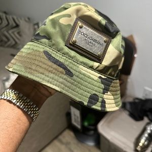 Dolce Gabbana camo bucket hat